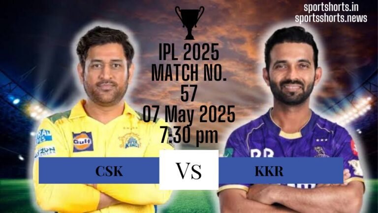 CSK बनाम KKR